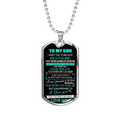 Father and Son Necklace Jewelry From Papa Birthday Gifts, Christmas Gifts Luxur